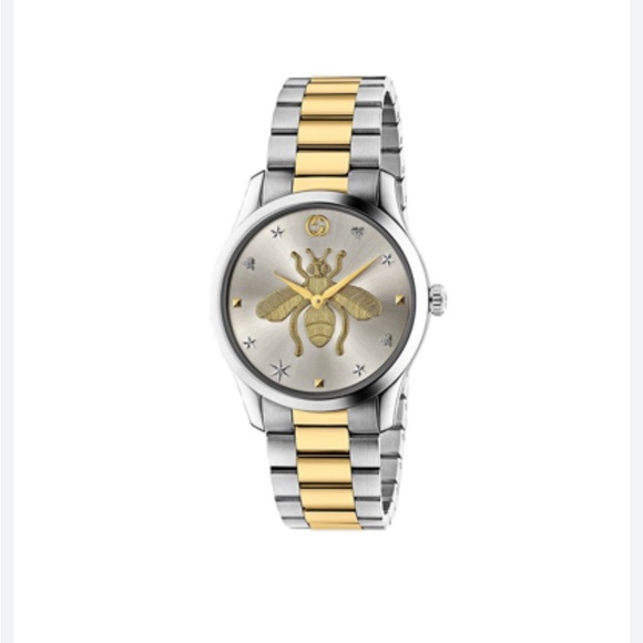 GUCCI G Two Tone Silver And Gold Timeless Quartz 38mm Unisex Watch 18704… - Picture 1 of 15